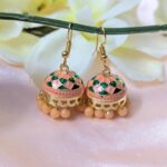 Meenakari Hook Jhumka _ Medium Size
