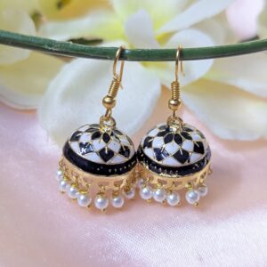 Meenakari Hook Jhumka _ Medium Size