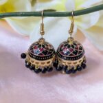 Meenakari Hook Jhumka _ Medium Size