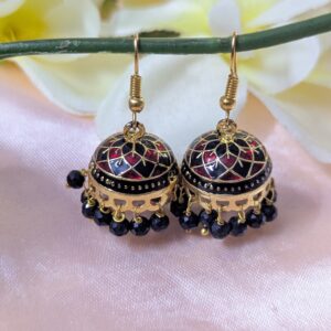 Meenakari Hook Jhumka _ Medium Size