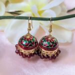 Meenakari Hook Jhumka _ Medium Size