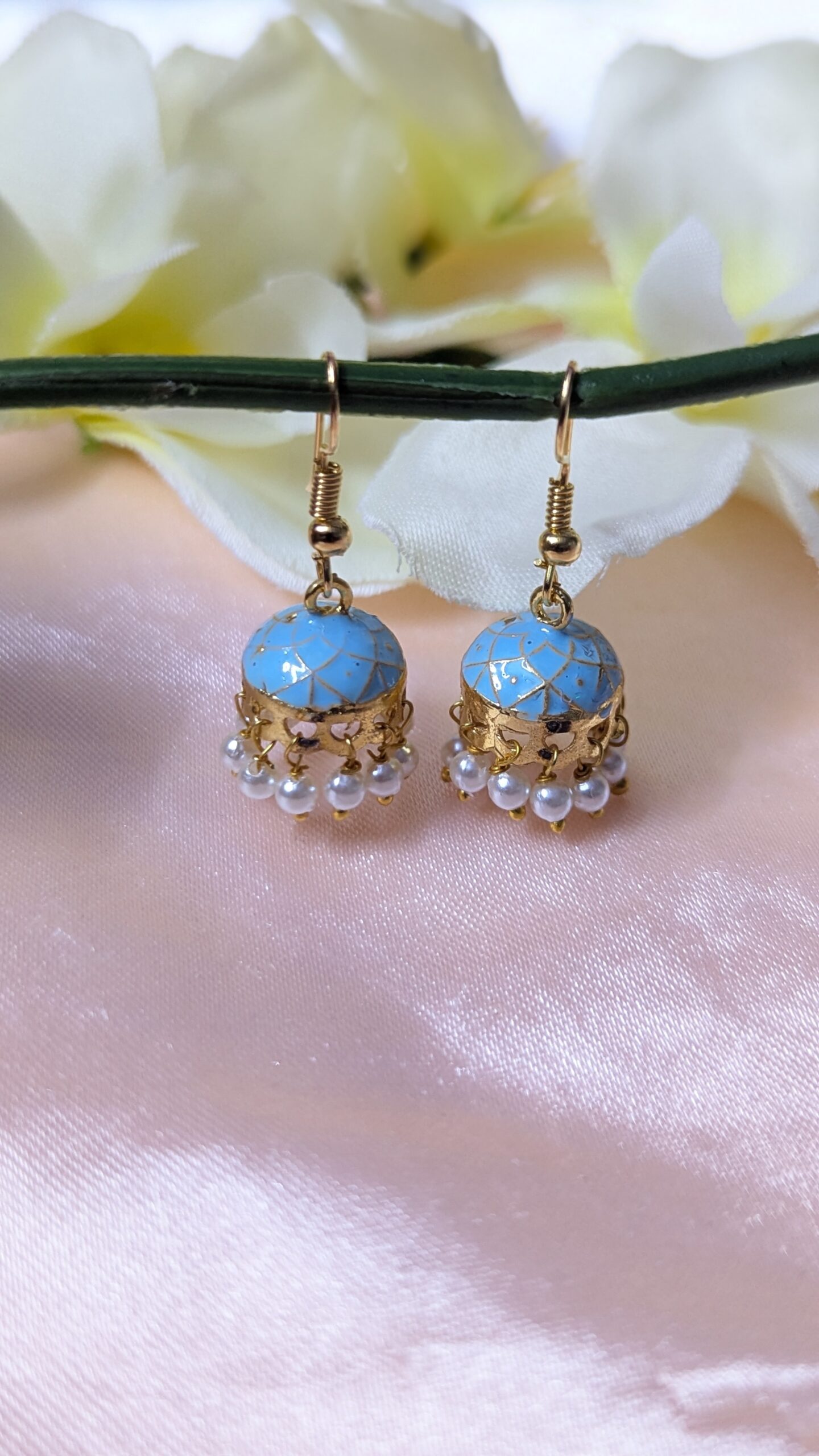 Meenakari Hook Jhumka _ Small Size