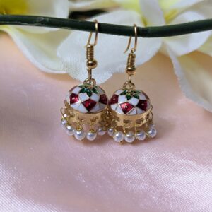Meenakari Hook Jhumka _ Small Size