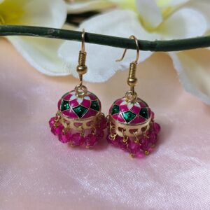 Meenakari Hook Jhumka _ Small Size
