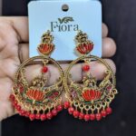 Temple Earring_Red