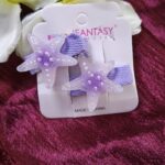 Starfish Alligator Baby Clip_Lavender