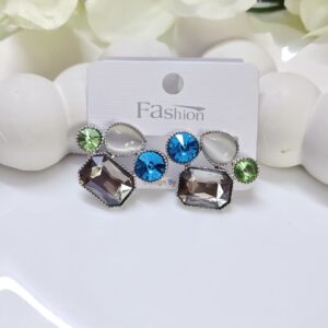 Silver Plated Premium Crystal Studs
