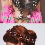 Rhinestone Flower Mini Metal Hair Claws