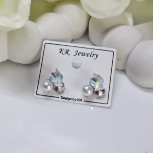 Trendy Crystal Korean Studs_Multi